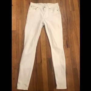 7 for all mankind white jeans